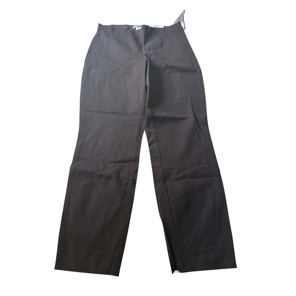 Charter Club Womens Skinny Leg Ankle Pants Dark Chocolate Brown Size 8 Side Zip